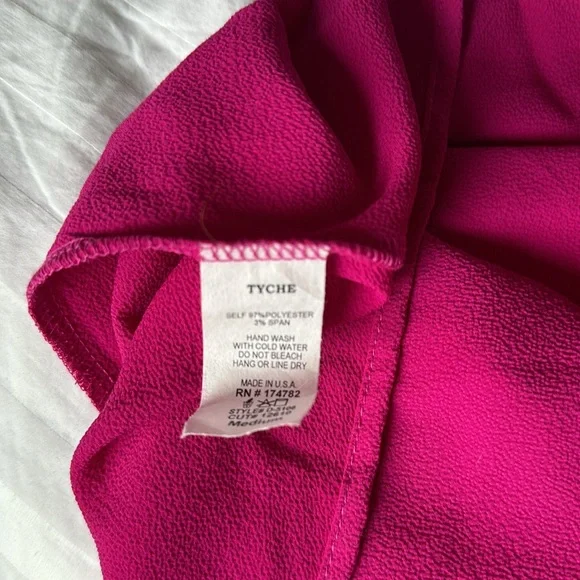 Red Dress Boutique Hot Pink One-Shoulder Maxi Dress - Picture 6 of 7